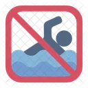 No Swimming Sea Signal Icon