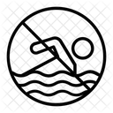 No swimming  Icon