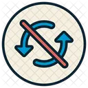 No Synchronize Arrow  Icon