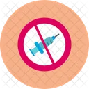 No Syringe Injection Forbidden Icon