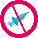 No Syringe Injection Forbidden Icon