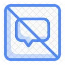 No Talk Forbidden Comment Icon