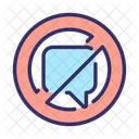 No Talking Chat Speech Icon