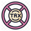 No Tax Ban Prohibited Icon