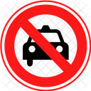 No Taxi Block Taxi Not Allowed Icon