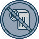Tissue Roll Prohibited Forbidden Icon