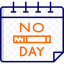 No Tobacco Day Calendar No Icon