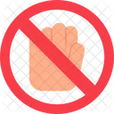 No Touch Sign Symbol Icon