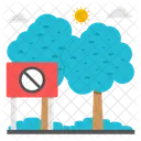 No Trees Trees Ban Trees Forbidden Icon