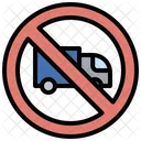 No Truck Transportation Signaling Icon