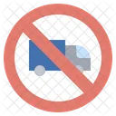 No Truck Transportation Signaling Icon