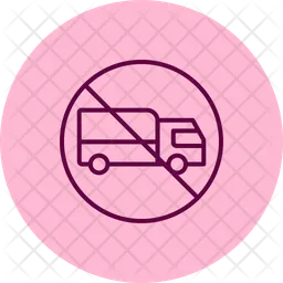 No truck sign  Icon