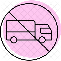 No truck sign  Icon