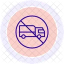 No Truck Sign Color Circle Icon Icon