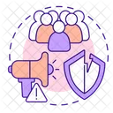 No trust with audience  Icon