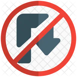 No Turn  Icon