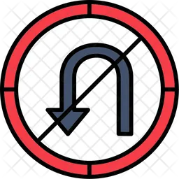 No Turn  Icon