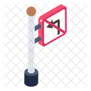 No Turn Turn Warning No Turn Board Icon
