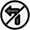 No Turn Left  Icon
