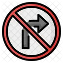 No Turn Right No Turn Left Arrow Icon