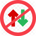 No Two Way Traffic Prohibitted No Entry Icon