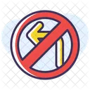 No U Turn Icon