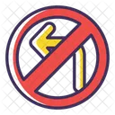 No U Turn Icon