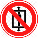 No Up Lift Down Arrow Icon