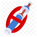 Electric Cigarette Vape Prohibition Icon