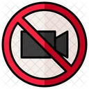 No Video Forbidden Video Prohibited Icon