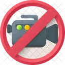No Video Forbidden Video Prohibited Icon