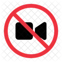 No Video Prohibition Forbidden Icon