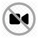 No Video Warning Prohibition Icon