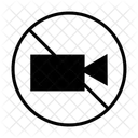 No Video Forbidden Video Prohibited Icon