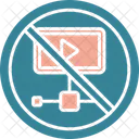 Forbidden Video Prohibited Not Allow Video Icon