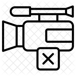비디오 촬영 없음  아이콘