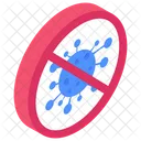 No Virus Stop Virus Virus Ban Icon