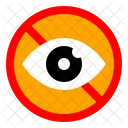 No Eye Privacy Surveillance Icon
