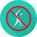 No Walking No Passage Icon