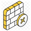 No Wall Brickwall Bricklayer Icon