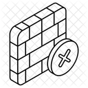 No Wall Brickwall Bricklayer Icon