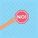 No Holding Sign Icon