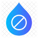 No Water Signaling Drop Icon