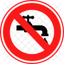 No Water No Drink No Drinking Icon