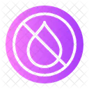 No Water Warning Sign Signaling Icon