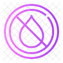 No Water Warning Sign Signaling Icon