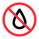 No Water Prohibition Forbidden Icon