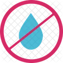No Water Ban Liquid Icon
