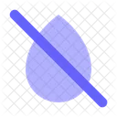 No Water Drop No Water Block Water Icon