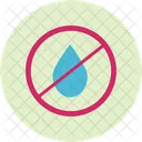 No Water Ban Liquid Icon